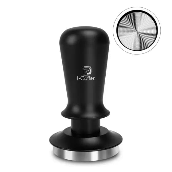 iCoffee Tamper 54/58 mm para Café Expresso com Mola Dupla , Compatível com Filtro Breville 54/58 mm