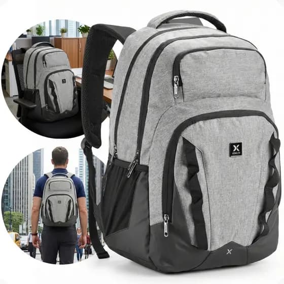 Mochila Masculina Porta Notebook Modelo Executiva Urbana Denlex