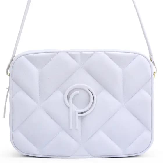 Bolsa Emborrachada Transversal Feminina Tiracolo de Ombro Modelo Virginia Pralolla
