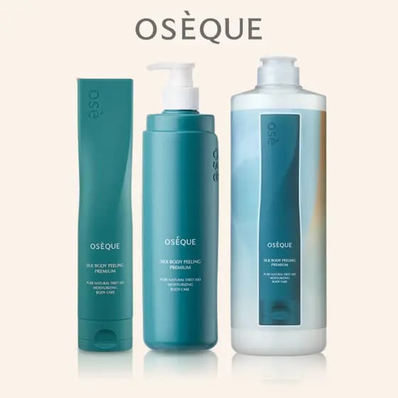 OSEQUE Silk Body Peeling Premium 230ml/500ml/1L Esfoliante Corporal Gel Peeling Clareador Hidratante Remove Células Mortas Cosmético Coreano