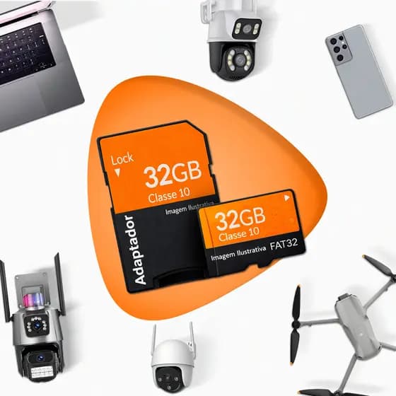 Cartão Memória Original 32gb P/ Câmera Segurança Wifi Icsee