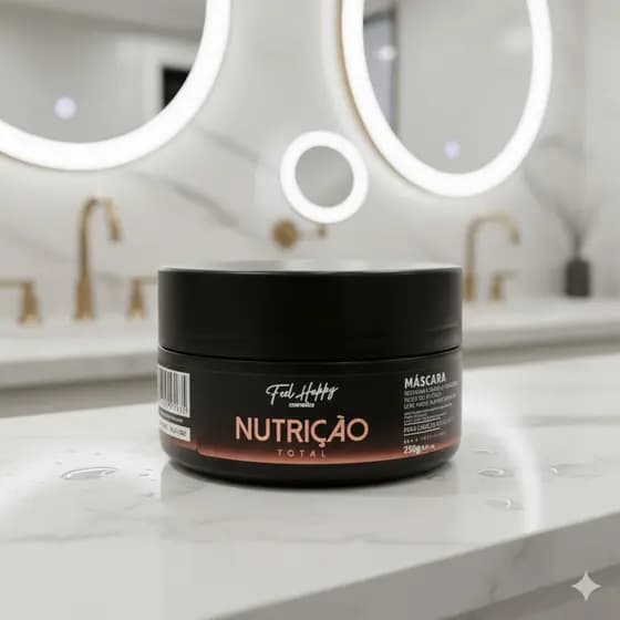 Máscara Capilar Nutrição Brilho 250gr Feel Happy