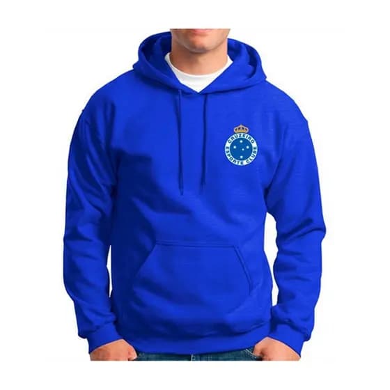 Moletom Cruzeiro Logotipo Blusa de Frio CFC Casaco Esportivo Logo Time de Futebol