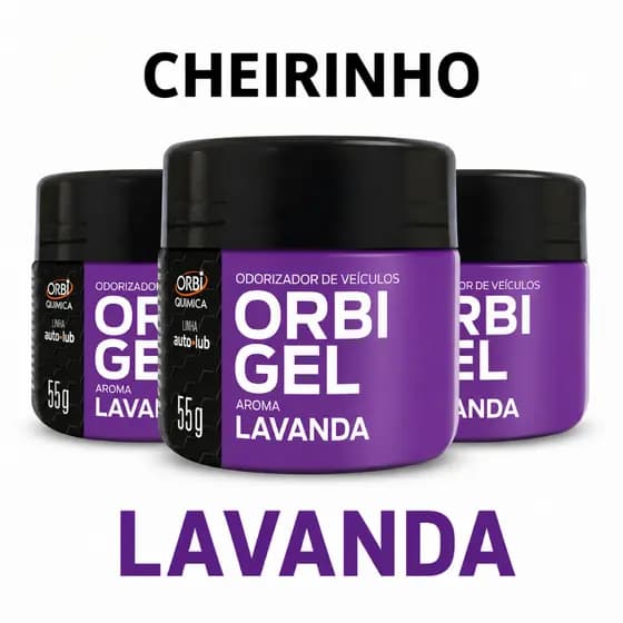 Kit 3 Cheirinho Lavanda 55g Odorizador Aromatizante Para Carro Ambientes Longa Duração Automotivo