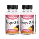 Kit 2 Omega 3-6-9 1400mg Linhaça, Uva, Prímula com 60 capsulas