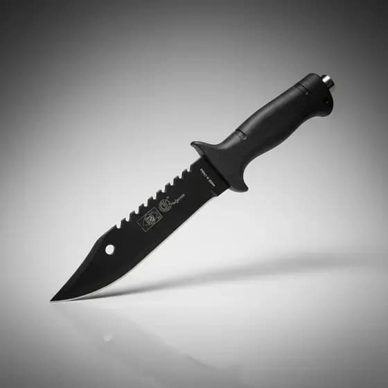 Faca Esportiva 7” com Bainha | Faca Tática para Camping, Pesca, Trilha e Sobrevivência