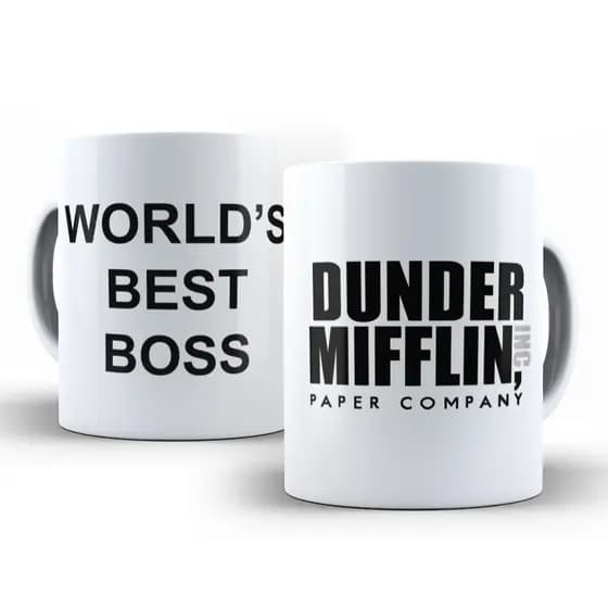 Caneca Porcelana The Office World's Best Boss Série 325ml