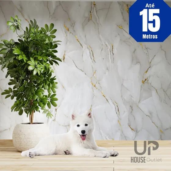 Papel de Parede Premium Rolo 5 Metros Autoadesivo Mármore Texturizado 5m x 45cm