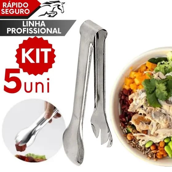 Pegador de Inox 20cm Multiuso Salada Carne Frios Salgado