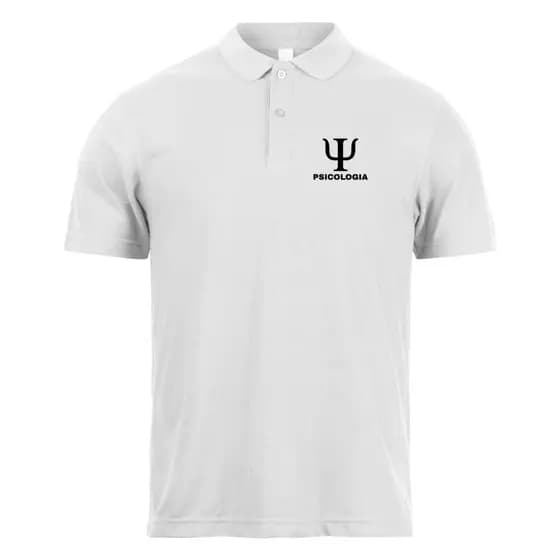 Camisa Polo Psicologia Camiseta Psicólogo Polo Social Uniforme Trabalho Estudo Psicologia