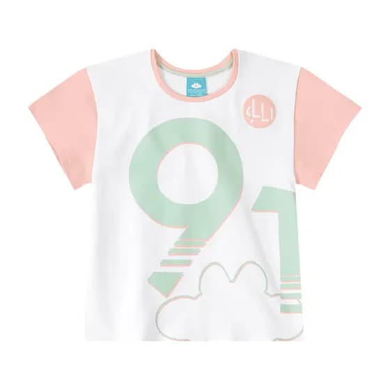 Blusa Lilica Branca Menina