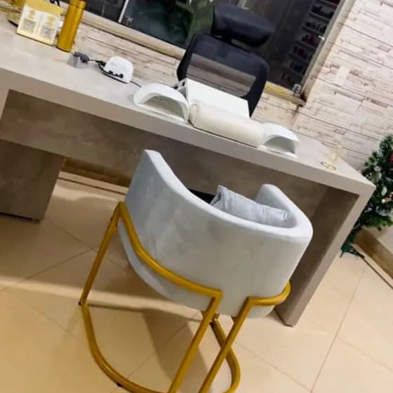 Poltrona Decorativa Mesa Jantar Cadeira Consultorio Clinica