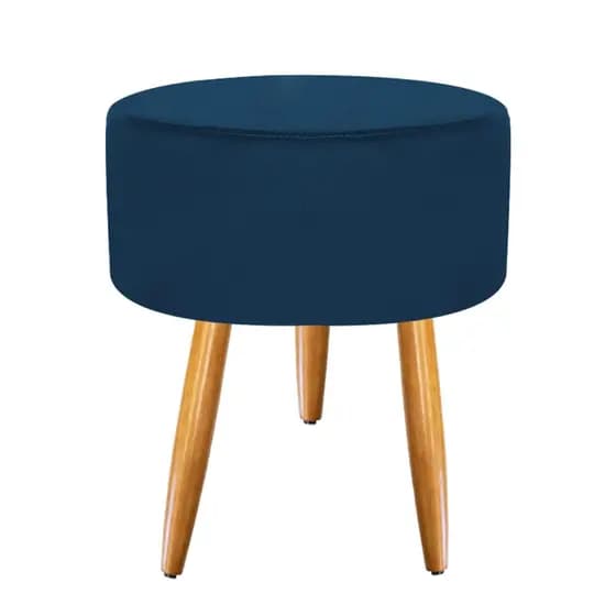 Puff Redondo Pés Palito Puffinho Opala Várias Cores Suede Pés Palito - M2