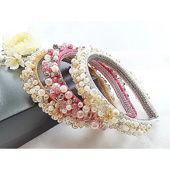 Tiara de pérola luxo - Ref. LUXO900/0126a mix