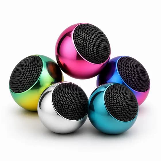 Caixinha De Som Bolinha Bluetooth Mini Som Muito Alto Musica Alta Qualidade Metalizada