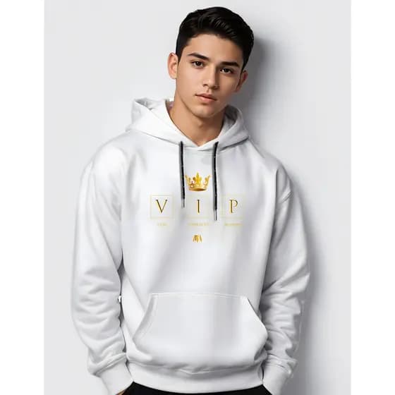 Moletom VIP Blusa de Frio com Capuz Manfinity Street Wear Felpado