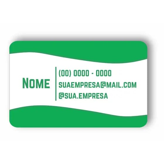 Carteirinha Personalizada em PVC frente e verso + Arte Grátis
