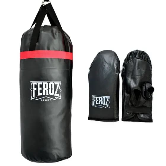 Saco de Pancada 70x100 boxe Muay Thai treino + 1 par de luva de bate saco adulto