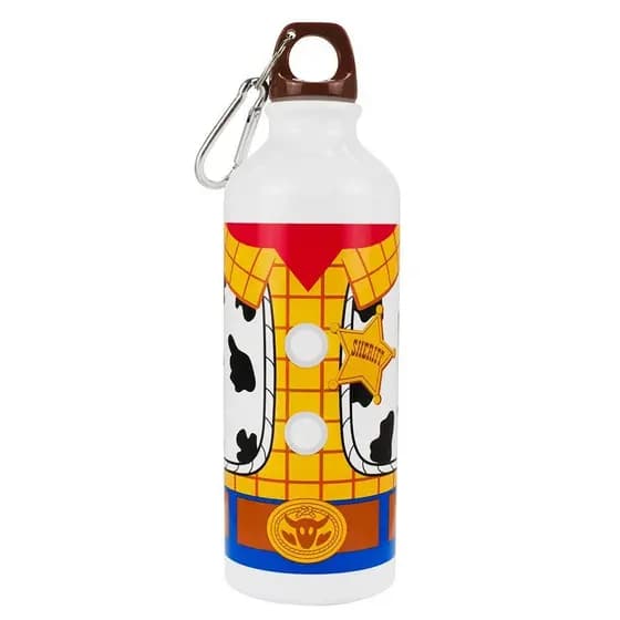 Garrafa Alumínio Branco Woody Buzz Lightyear Toy Story 500ml Disney
