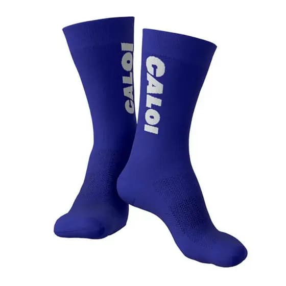 MEIA CALOI XTEME COOL CANO MÉDIO AZUL TOTAL