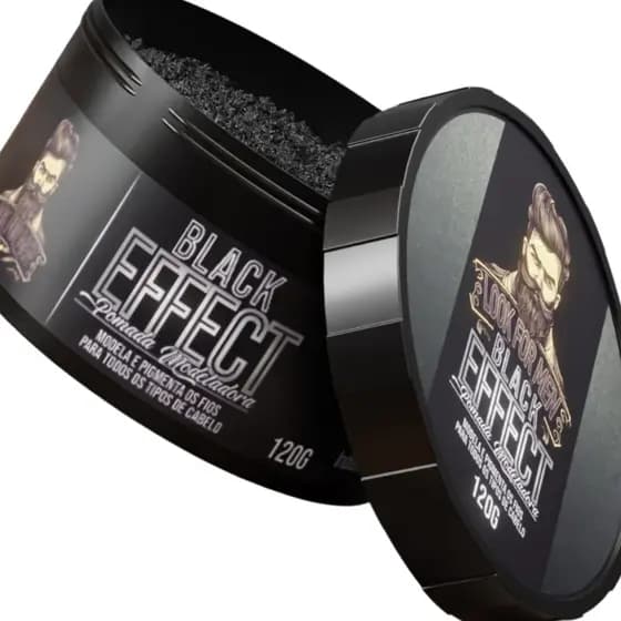 5x Cera Modeladora Black Escurecedora dos Fios Barba e Cabelo Look For Men Ultra Fixação