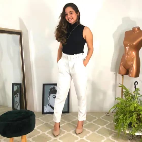 Calça social melissa