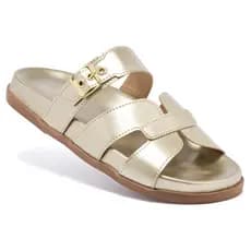 Sandália Chinelo Flat Papete H Feminina Birken Fivela Brilho Verão Flatform Sofioli