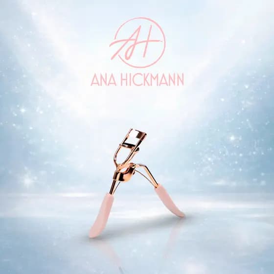 Curvador de Cílios Ana Hickmann Fabulous Eyelashes em Rosé Gold | Design Ergonômico, Não Machuca