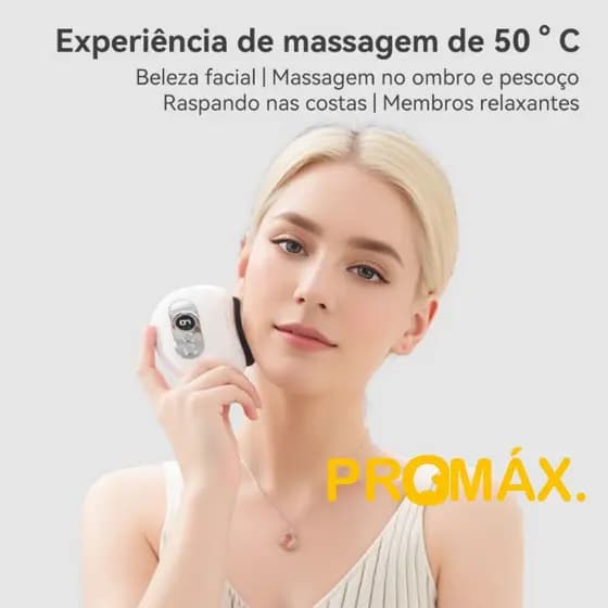Massageador Elétrico Guasha De Pedra Aquecedor Vibração De Aquecimento De Pedras De Pescoço Ferramenta De Remoção De Rugas