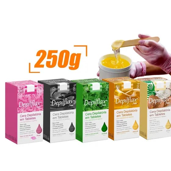 Cera Depilatória Quente Em Tabletes 250g Depilflax