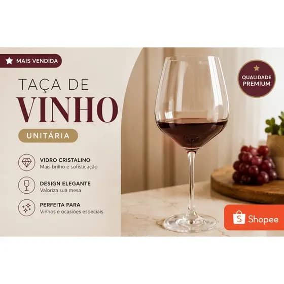 Taça Vidro De Vinho Agua 350 Ml Cor Transparente