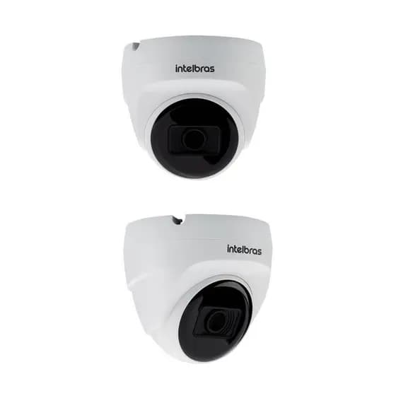 Kit 2 Câmera Multi HD 2 Megapixels 20m com Áudio VHD 1220 D MIC Intelbras