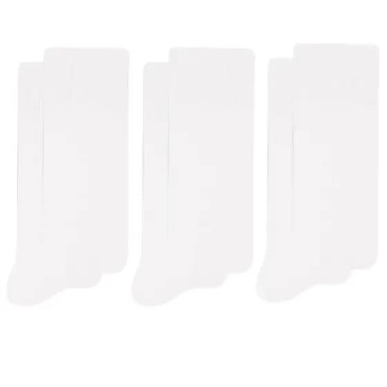 Kit 3 Pares de Meias Social Branca Masculina 37 Ao 44