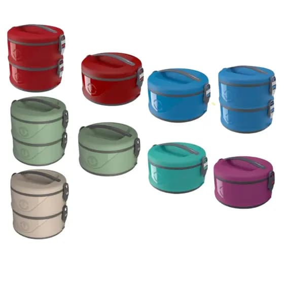 Marmita Térmica Vianda Pote Térmico Organizador 1,5L micro ondas geladeira Fitness SIMPLES ou DUPLA