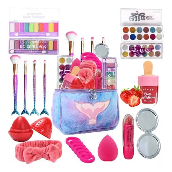 Kit Maleta de Maquiagem Teen Qualidade Premium