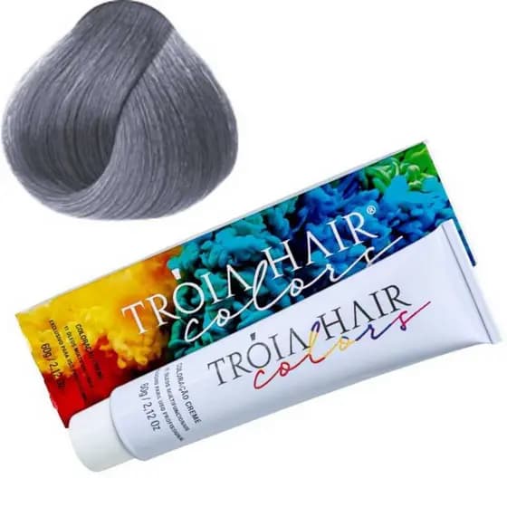 Coloração em Creme Permanente Corretor Cinza #0.1 - Troia Hair colors 60g