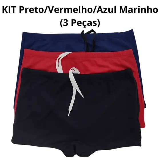 Sunga Modelo Boxer Masculina P, M, G, e GG Roupa Masculina - 1,2 ou 3 Peças