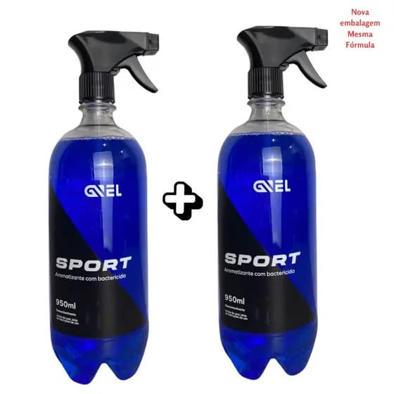 Kit 2 Cheirinhos para Carro Ambiente Kaiak Sport Gnel 950 ML lava jato Estética Automotiva Perfume para carro