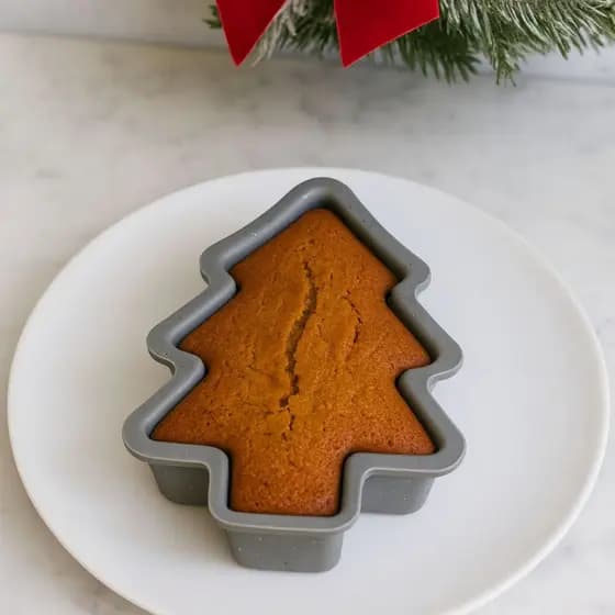 Mini Forma de Silicone Árvore Natal