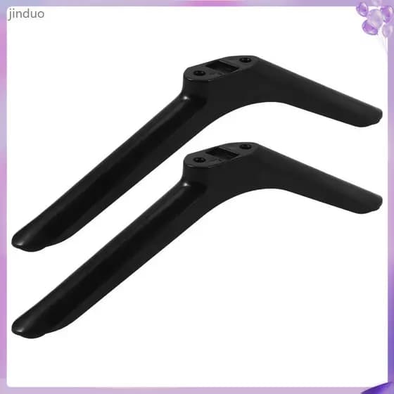 🏠 1 Conjunto Pernas De Suporte TV Universal PP Antideslizante Preto Para Casa