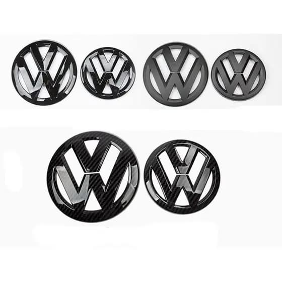 Adequado para Volkswagen Jetta /Passat /Tiguan /Touran /CC Logotipo de carro modificado / Logotipo de carro / Logotipo de carro dianteiro + Logotipo traseiro Autocolante decorativo