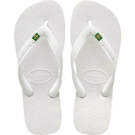 Chinelo Sandália Havaianas Brasil Branco Original