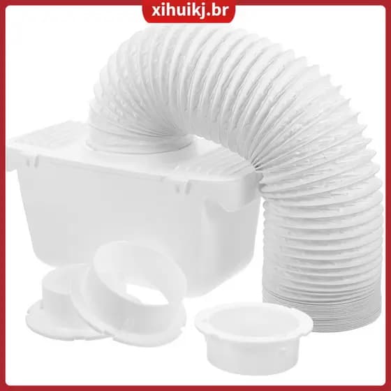 Mangueira De Ventilação Do Secador Dentro Conector Sistema 28.00X13.50X13.00CM Branco xihuikj