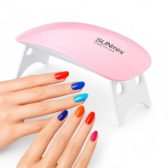 Mini Sun Mini Cabine de Unha Estufa Forninho LED UV para Alongamento de Unhas Gel Acrigel Porcelana