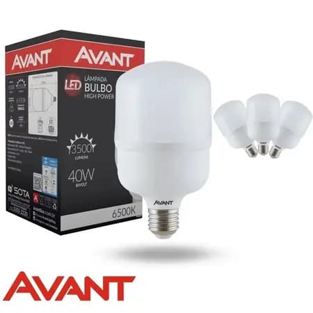 Kit 3 Lâmpada 40w Alta Potência Branco Frio 6500k Bivolt E27 Cor da luz Branco-frio 110V/220V