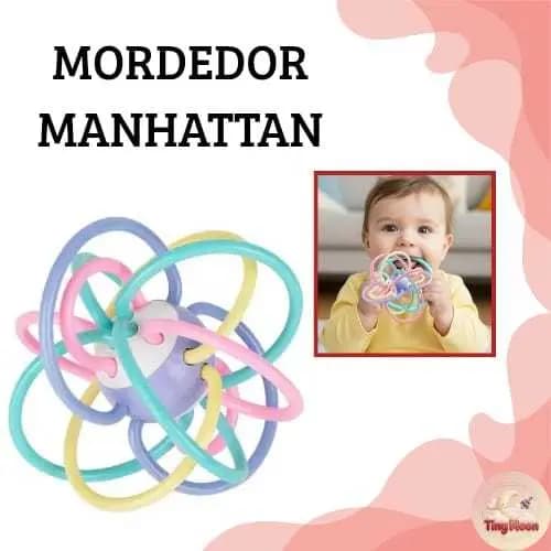 Bolinha de Silicone Sensorial Mordedor Manhattan Cordenação Motora