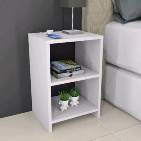2 Mesas de Cabeceira Nicho Quarto 100%mdf