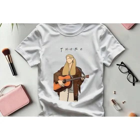 Camiseta Unissex Friends Phoebe Violão Série Engraçada 100% Algodão Lançamento 2025 Envio Rápido