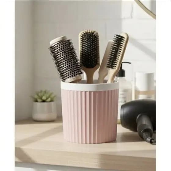 Pote organizador porta escova de cabelo multiuso