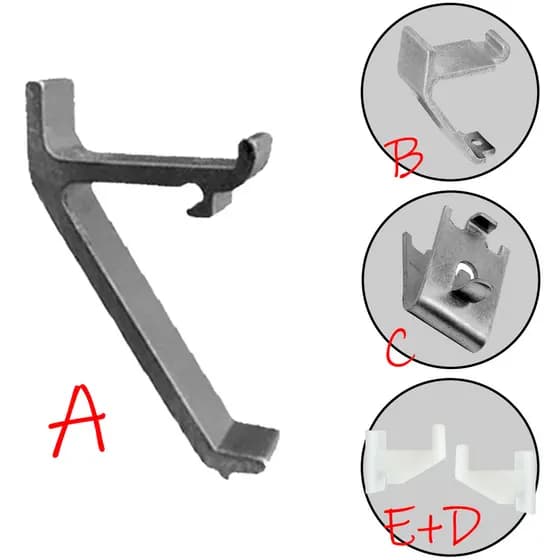 VARIAÇÃO KIT 4 SUPORTE PARA GRADE/PRATELEIRA SP336 S008 S079 SP350 SP351